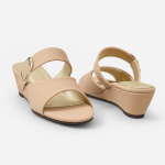 Cream Round grip chappal 8009