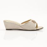 Cream & Sliver Round grip Slipper 8010