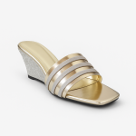 Cream & Sliver Round grip Slipper 8011