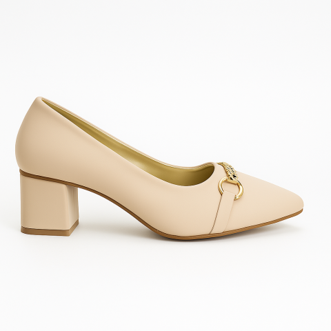 LA-Cream Casual Heel LA-(8834)