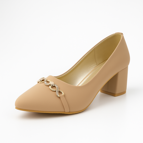 LA-Cream Casual Heel LA-(8836) (1)